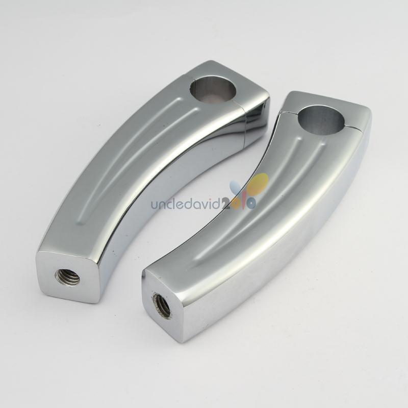 7" chrome handlebar pullback risers for harley honda kawasaki suzuki yamaha