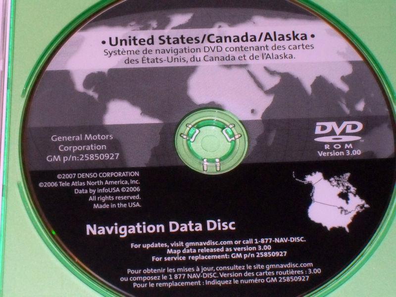 2007 2008 2009 2010 tahoe avalanche navigation cd dvd disc 25850927 disk gps map