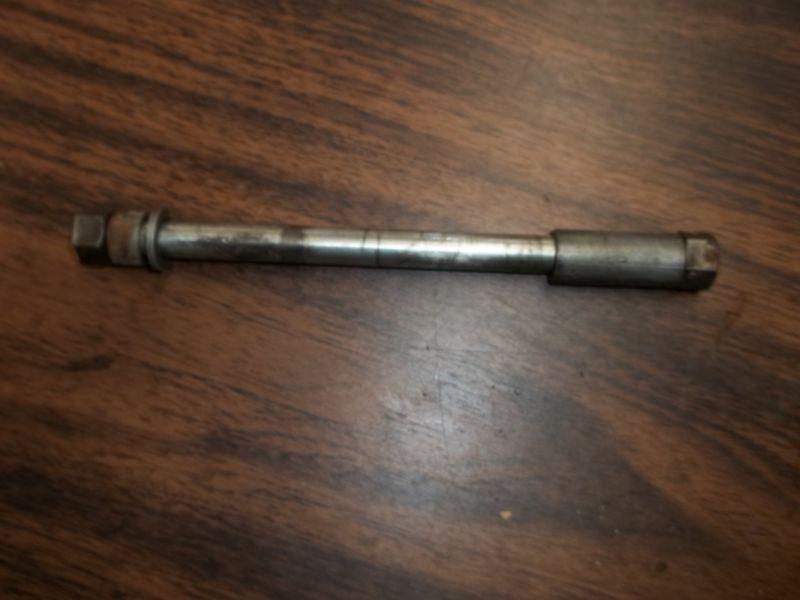 Vintage 1970's kawasaki kv75 mt1 front axle parnelli jones oem