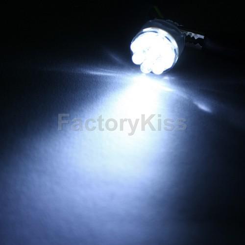 Fk auto 2x car bulbs t20 7440 9-led white turn/tail/brake light #015