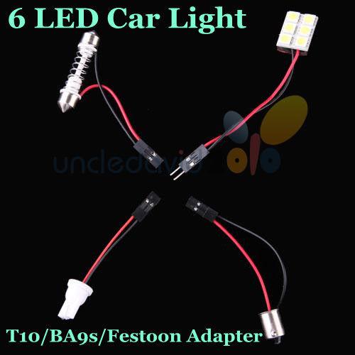 Find 2x 6 SMD 5050 LED Panel Bright White Dome Door Light Car Reading ...