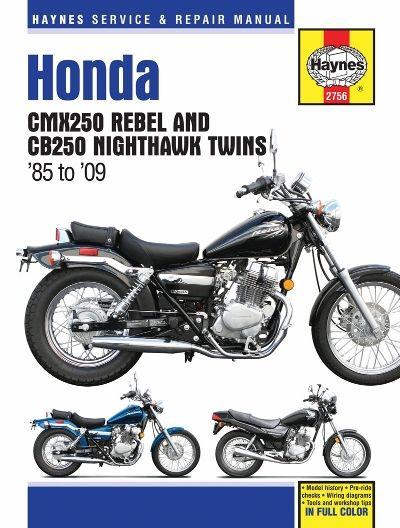 1985-2009 honda rebel 250 nighthawk repair manual