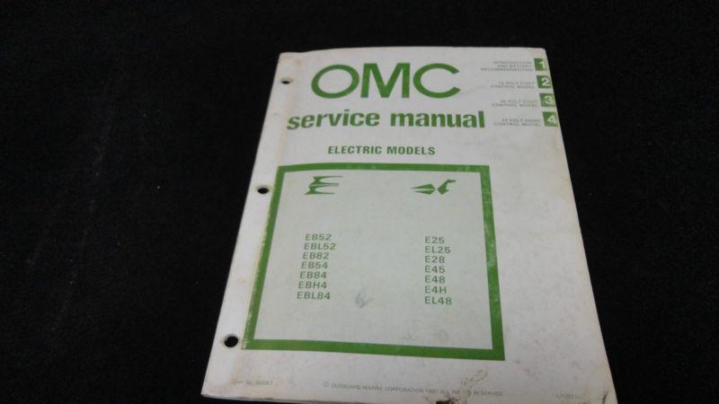 #392067 1981 evinrude electric models service manual outboard motor engine 