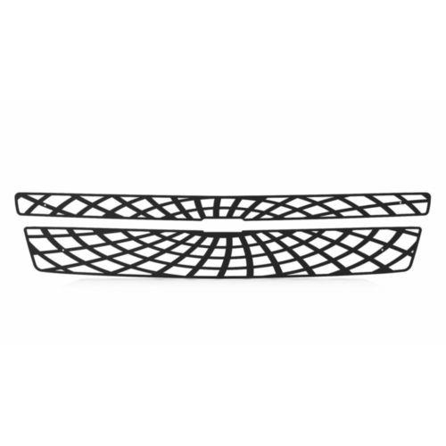 Chevy suburban 07-13 except hybrid spider web black powdercoat grill insert trim