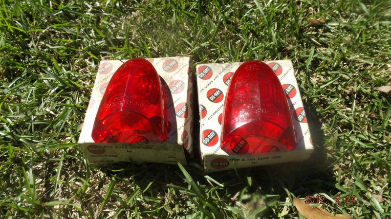 Nos 1954 plymouth taillight lenses lens rat rod nice!!!! no reserve