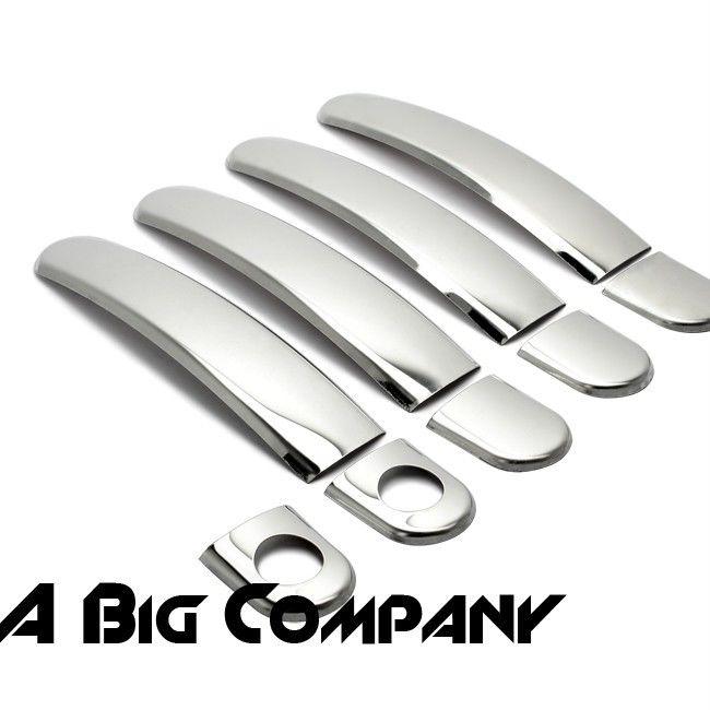 2000-2005 audi tt a2 chrome 4 door handle cover set trim cap lid w/ keyhole