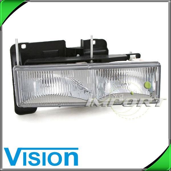 Passenger right side headlight lamp assembly 1992-1999 chevy suburban 1500 2500