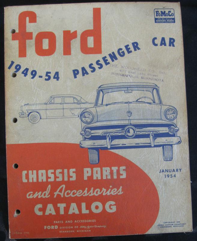 Ford 1949-1954 passenger car chassis parts & accessories catalog 513 pages vgc!