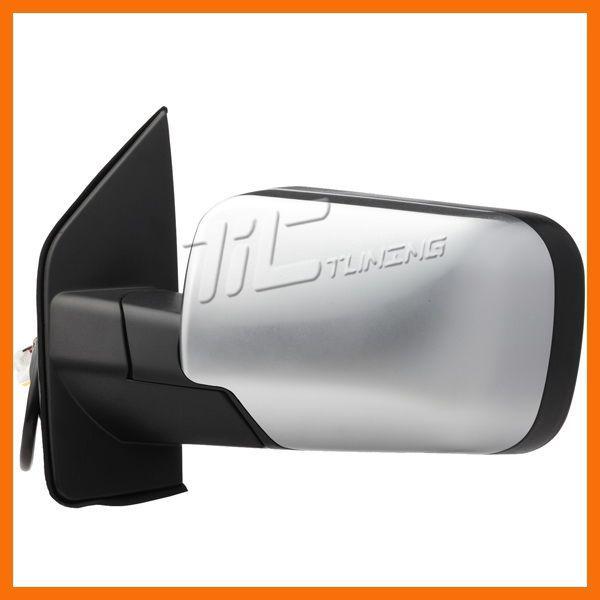 04 05 nissan titan power heat chrome side left exterior mirror lh driver