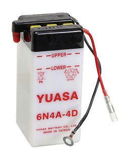 Yuasa battery conventional 6n4a-4d fits yamaha yg1 1962-1966