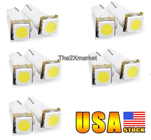 Fast ship 10pcs t5 70 73 74 286 5050 smd led white led bulbs white light bulbs