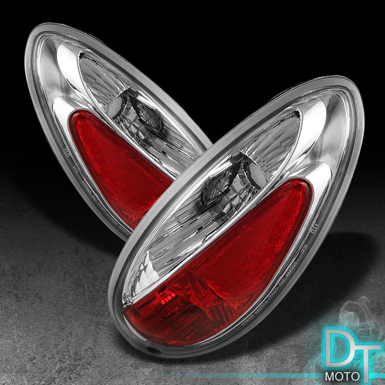 01-05 chrysler pt cruiser crystal chrome housing tail brake lights rear lamps