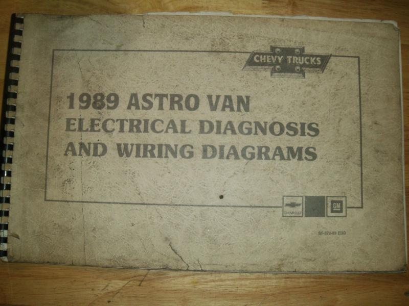 1989 chevrolet astro van electrical diagnosis / wiring diagram shop manual