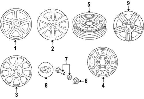 Hyundai oem 529603k210 wheels-center cap