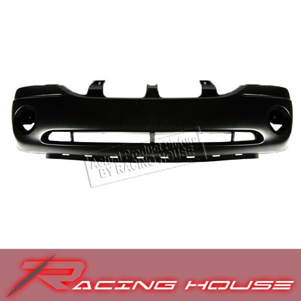 2002-2009 gmc envoy unpainted primered black front bumper cover replacement 06