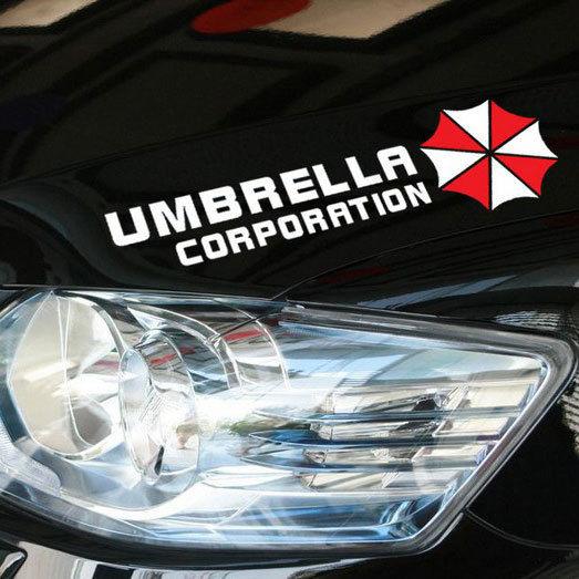 New white car engine hood decal stickers car for"umbrella"