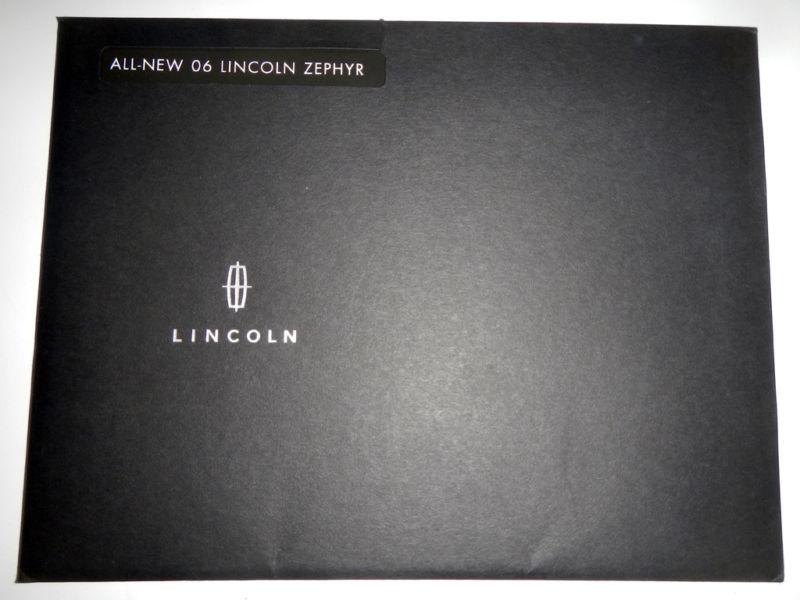 2006 lincoln zephyr portfolio brochure