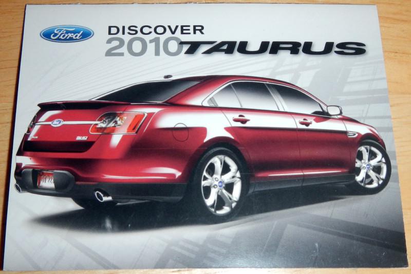 2010 ford taurus pocket guide brochure