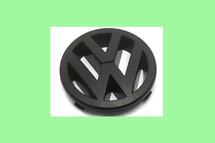 Matt black front grille emblem badge for vw jetta bora mk4 1.8t 2.0 gli vr6