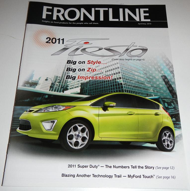 April may 2010 frontline magazine brochure ft 2011 ford super duty mustang +