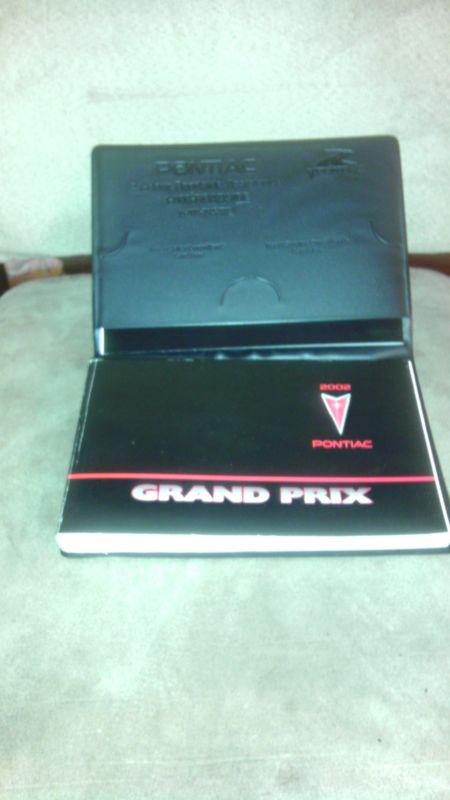 02 2002 pontiac grand prix owners manual book guide set  w/ case fast free ship