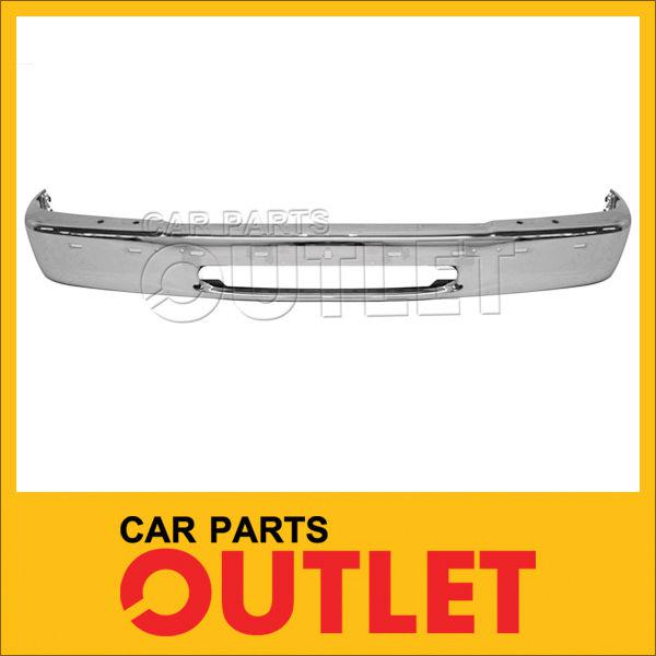 1995-1997 ford explorer 4dr front bumper face bar fo1002283 chrome new pad holes