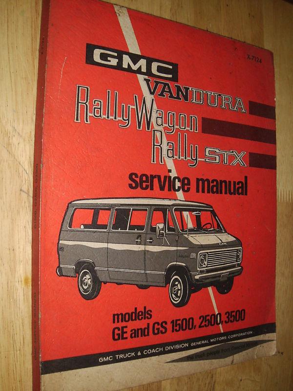 1971 gmc van shop manual / shop book / good original