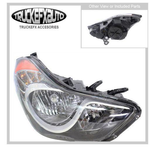 New headlight lamp passenger right side clear lens halogen rh hand hy2503161