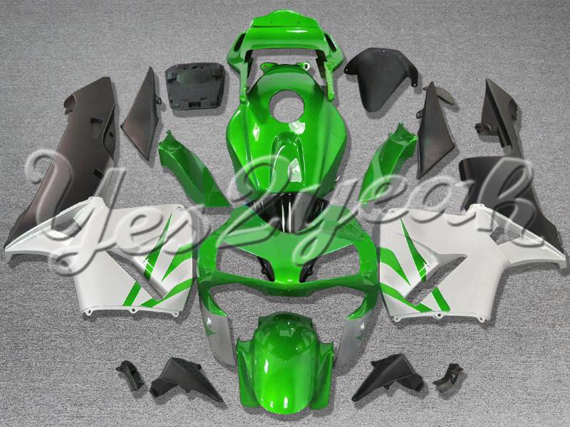 Injection molded fit 2003 2004 cbr600rr 03 04 green white fairing zn836