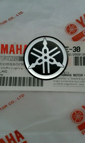 Yamaha logo100% genuine 18 mm tuning fork logo black slver sticker emblem decal