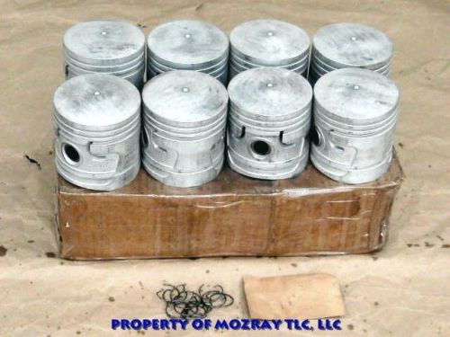 Ford flat head piston set passenger_truck_commercial 1942-1935 nos