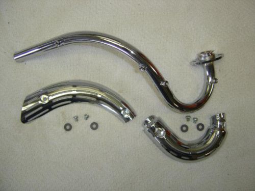 Honda z50 k2 hardtail minitrail exhaust headpipe with heat shields kit