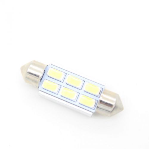 White 41mm festoon dome 6 led 5730 smd c5w car auto light source interior lamp