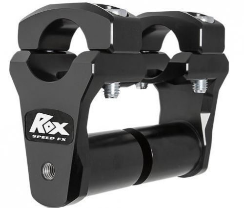 Rox speed fx billet pivoting handlebar risers black anodized (1r-p2pps10k)