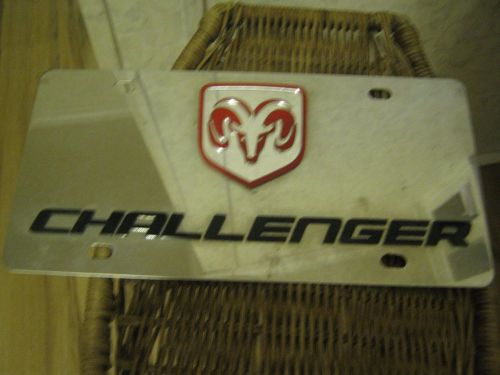 Authentic mopar licensed product dodge challenger car tag