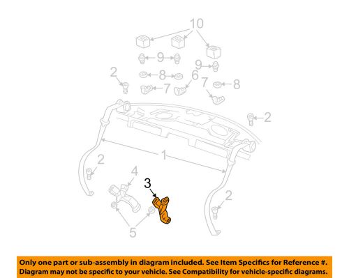 Chevrolet gm oem 02-05 monte carlo rear seat belts-buckle end 88954992