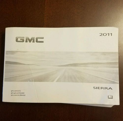 2011 original gmc sierra owners manual oem