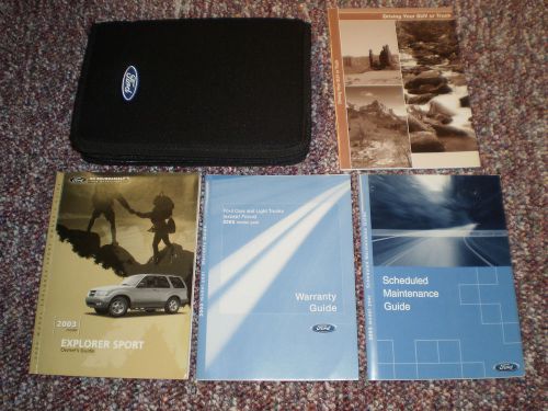 2003 ford explorer sport 2x4 4x4 owners manual books guide case all models