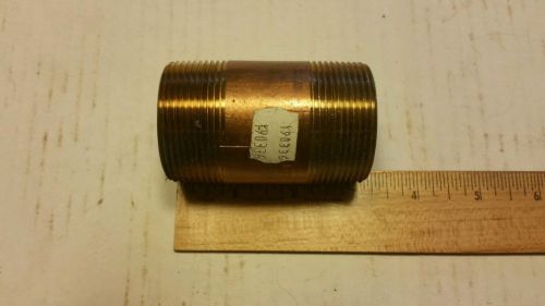 Brass fitting 40143 1-1/2 x 3 brass pipe nipple marine cat hd