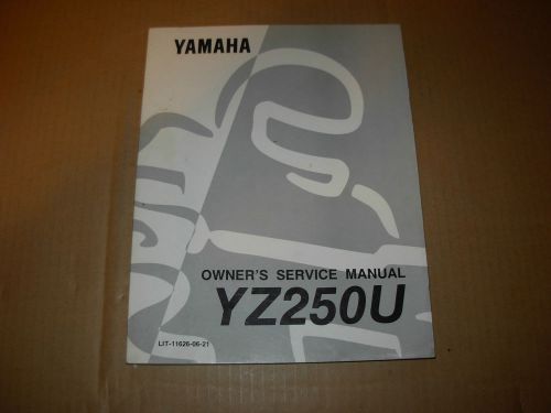 Yamaha yz250u motorcycle service manual