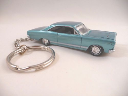 1966 mercury comet cyclone blue blue-green key chain &#039;66 merc comet keychain