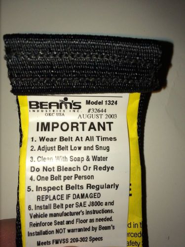 Beams seat belt model 1324 jeep cj7 1986 rear seatbelt kit