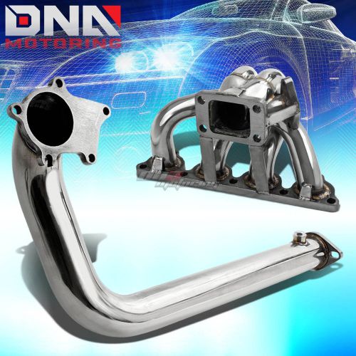 For d15/d16 stainless turbo/turbocharger manifold 38mm port+2.5&#034;exhaust downpipe