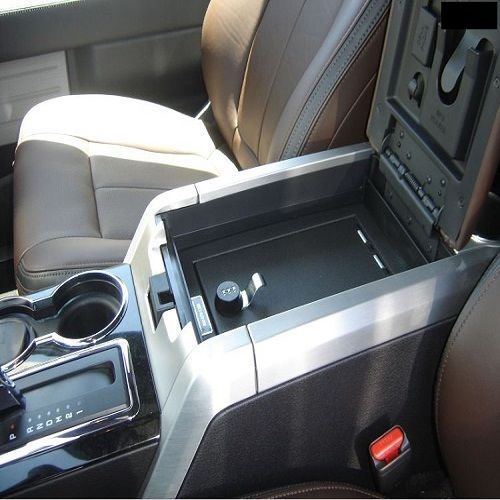 Console vault floor console gun safe for 09-14 f-150/mark lt w/ 3-digit combo