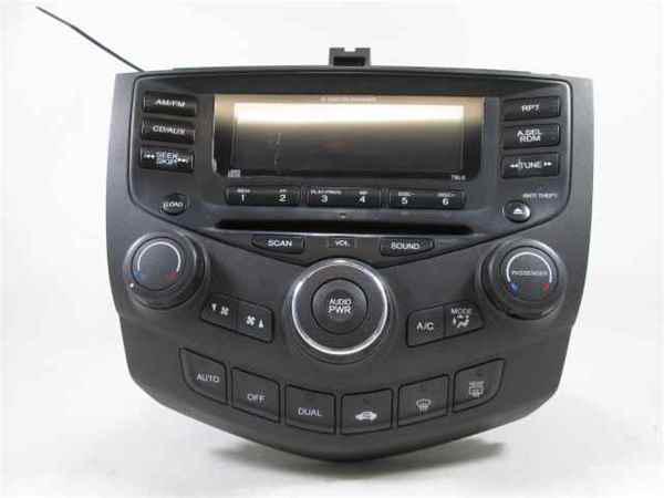 2003 accord 6 disc cd player radio w/climate controls