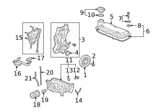 Genuine 2003-2016 honda gasket 15221-pz1-000