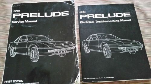 Service manual for 1991 honda prelude and electrical troubleshooting manual set