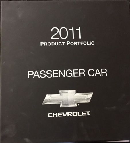 2011 chevrolet dealer product portfolio order guide corvette camaro passenger