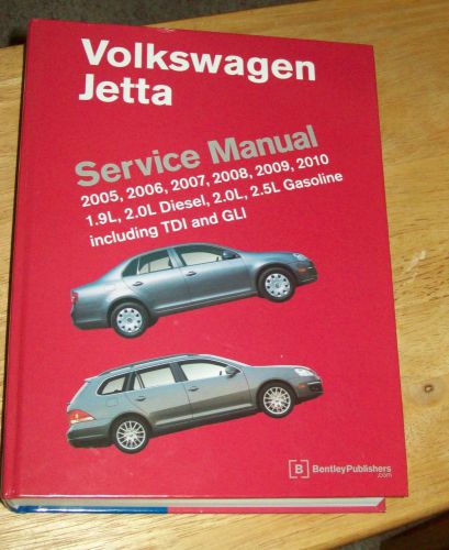 Volkswagen jetta service manual 2005-2010 bentley publishers ex condition