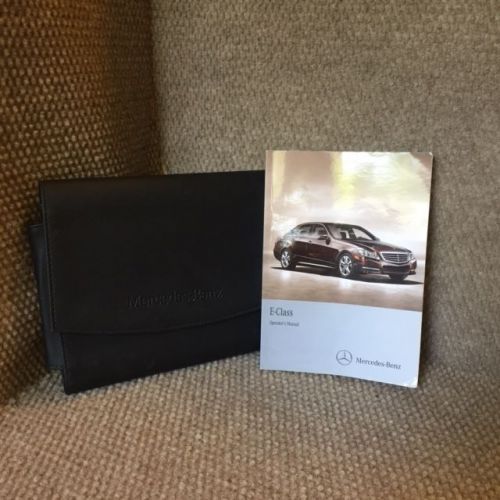 2011 mercedes benz e class owners manual with case